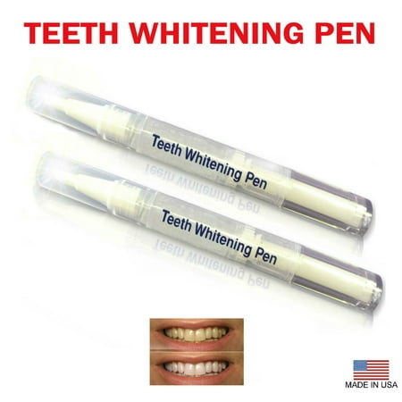 Always White Teeth Whitening Pens 35% White Gel Hydrogen Peroxide - Professional Twist Pen (2ml each) - For Sensitive Teeth - White your teeth on the go! 2 Packs