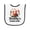 White and Black, variant on Inktastic Bookworm Mommys Reading Buddy Baby Terry Cloth Bib