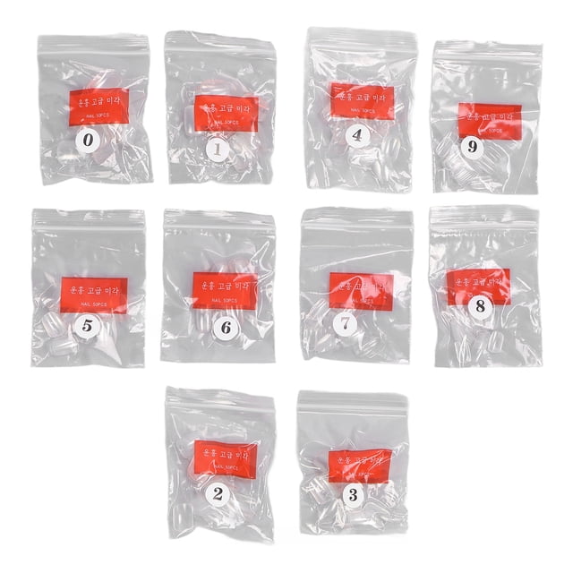 Full Cover False Nail,500pcs Full Cover False DIY Fake Nail Nail Tip Elevated Design