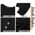 thumbnail image 5 of Fantaslook V Neck Henley Blouses for Women Dressy Fall Tops Long Sleeve Shirts Fashion Clothes, 5 of 9