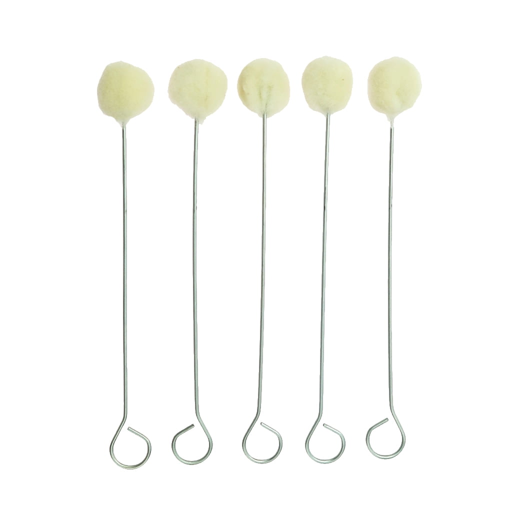 HOMYL 100Pcs Leather Craft Wool Leather Dye Dauber & Finish Applicator Tools 5.9 inch