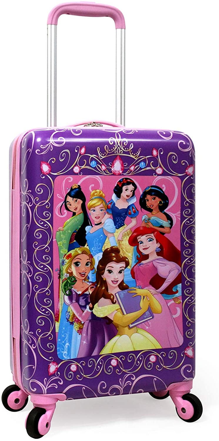 最新の激安 特別価格ful Disney Princess Badges Rolling Suitcase Hardside Travel Luggage With S好評販売中