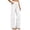 White, variant on Women's Casual Pants for Everyday and —Relaxed Fit Long Trousers with High Waist and Wide Leg for Spring Autumn