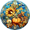 GGtdEE-4d, variant on Eveokoki Sunflowers Pumpkins Wall Clock Large Silent Non-Ticking Battery Operated Modern Clocks for Living Room Decor/Bedroom/Office (10x10in)