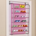 thumbnail image 2 of 6-Tier Shoe Rack Over The Door Shoe Organizer Shoe Storage Mesh Lining Shelf, 2 of 7