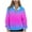 Pink, variant on ZUKMRJPC Women's Half Zip Sweatshirt Long Sleeve Lapel Gradient Color Lightweight Casual Pullover Fall Winter Warm Comfy Fleece Lined Tops