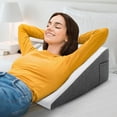 Memory Foam Bed Wedge Pillow (10" Height) for Sleeping; Wedge Pillow