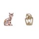 thumbnail image 1 of Figura de escritorio,Estatua de gato en estante,escritorio,oficina,decoración del hogar,Figura decorativa de escritorio de cerámica para decoración del hogar,Estatua abstracta,Estatua, 1 of 8
