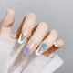 thumbnail image 5 of Bienvenido Nail Art 3D Resina Rosa Blanca Diseño de Flor Aurora Pétalo Nail Studs Charms Nail Art Rhinestones DIY Acrílico Manicura Consejos Decoración, 5 of 5