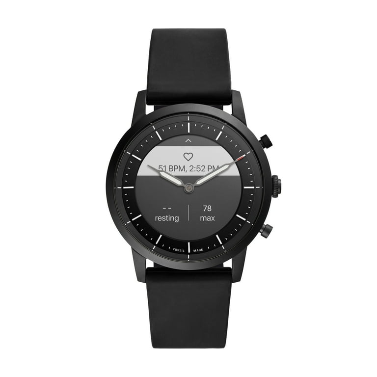 Fossil Men's Collider Hybrid Smartwatch HR Black-Tone Fossil Men's Collider Hybrid Smartwatch HR Black-Tone
