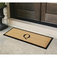 thumbnail image 2 of A1HC First Impression Natural Rubber Coir Molded 18-inch x 48-inch Monogrammed Double Doormat, 2 of 6