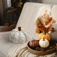 thumbnail image 5 of Fall Pumpkin Pillows, Halloween Decorations Floral Fabric Throw Pillows Cute Pumpkin Shaped Cushion for Sofa Couch Bedroom Autumn Thanksgiving, 5 of 5