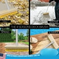 thumbnail image 4 of 1-Pack Outdoor Deck Scrub Brush Durable Bristles for Patio Deck Dirt Grime Grout Leaves Snow Wet Dry Cleaning, 4 of 4