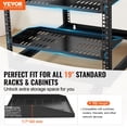thumbnail image 2 of Estante para servidores VEVOR 1U, universal, ventilado, 10 cm, 50 kg, 19 pulgadas, 2 of 9