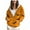 Orange, variant on Towmus Women's Casual Print Sweatshirts Novelty Graphic Zip Up Hoodies with Pocket, With Pockets, XS-6XL