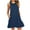 Navy, variant on Dresses for Women 2024 Sundresses for Women Casual Dresses Fashion Summer Casual Round-Neck Short Sleeve High Waist Mini Dress S-XL