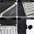 thumbnail image 6 of MetalM - A5 Binder 6 Ring,Mini Photocard Binder for A5 Filler Paper, Loose Leaf Personal Planner with Magnetic Buckle Closure(Black), 6 of 14