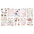 thumbnail image 2 of Tatuajes temporales de Navidad, 10 piezas de tatuajes temporales de Navidad, lindos tatuajes temporales, pegatinas de tatuajes temporales, rendimiento finamente ajustado, 2 of 14