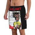 thumbnail image 5 of Jean Michel Basquiat Mens Swim Trunks Quick Dry Board Shorts with Mesh Lining, Breathable Fit Beach Shorts Swimwear Bathing Suits, 5 of 5