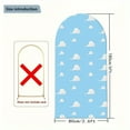thumbnail image 5 of 2.6x6ft Cartoon Cloud Sky Arch Backdrop Blue White Boy First Birthday Cake Party Photography Decoration, 5 of 6