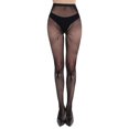 thumbnail image 1 of Aocisk Halloween Stockings for Women Gothic Fishnet Tights with Bow Lace Design Out Pattern Accessories Yellow One Size, 1 of 4