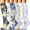 Multicolor, variant on Ruimatai Long Compression Socks for Men Women, 6 Pairs Athletic Running Sports Socks, Breathable Support & Muscle Recovery, Winter Warmth, Medium & Large Size