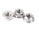 thumbnail image 3 of 10 tornillos de tuercas de brida dentadas métricas de acero inoxidable M6. 10mm Cola Tuercas de la brida dentada, 3 of 7