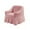 Pink, variant on Luoshdecor Stretch Armchair Slipcover Easy Fitted Sofa Couch Cover with Skirt,Farmhouse Washable High Elastic Furniture Protector