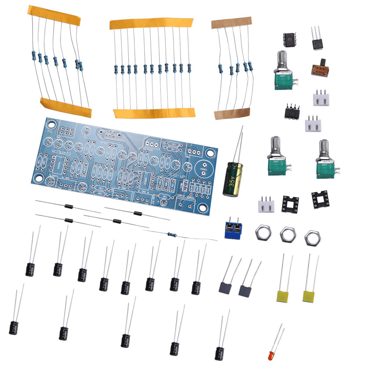 3X 2.1 Channel Subwoofer Preamp Board Low Pass Filter Pre-Amp Amplifier Board Ne5532 Low Pass Filter Preamplifier