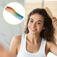 thumbnail image 3 of Vocoste Wide Tooth Hair Comb All Purpose Detangling Styling Comb Plastic Multicolor, 3 of 6