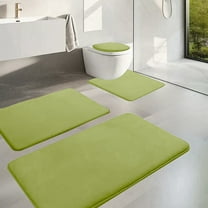 XGFHYJEH Bathroom Rugs, Bath Mat, Bath Mats for Bathroom Floor, Bathroom Mats, Bath Rug Sets 4 Piece, Quick-Drying Waterproof Non-Slip Washable