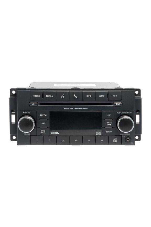 Restored 2018 Jeep Wrangler AMFM SiriusXM-Capable Radio CD MP3 Player Aux RES P68252825AC (Refurbished)