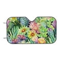 thumbnail image 7 of Picia Watercolor Blooming Cactus Curved Windshield Sunshade Accordion Folding Style Auto Shade for Car Truck SUV Van Blocks UV Ray Sun Visor Protector -Medium, 7 of 7