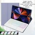 thumbnail image 2 of Case for Lenovo Tab M10 FHD Plus 10.3'' Tablet Wireless Keyboard TB-X606F TB-X606X Magnetic Touchpad Backlight Keyboard Cover lavender Italian, 2 of 6