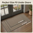 thumbnail image 6 of FEELHOME Door Mats for Inside 17"x30" Non Slip Rubber Welcome Mat for Inside Low-Profile Dirt Trapper Indoor Door Mats for Entryway Absorbent Washable Entry Rug Floor Mats Woven Braided Gray, 6 of 7