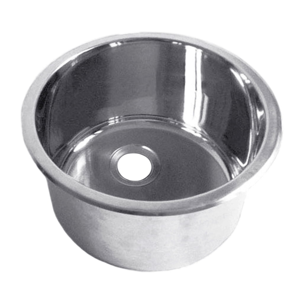 Stainless Steels Round Kitchen Sinks Bathroom Hand Wash Basin Sink Single Bowl Dish Washing Sink Dishwashing Pool