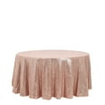 thumbnail image 5 of BalsaCircle 120" Sequin Round Tablecloth Blush, 5 of 8