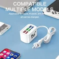 thumbnail image 3 of 6 Ports USB Fast Charger Power Strip Desktop Charging Station Fast Charging 1m Cord USB HUB Adapter Socket for iPhone 16 Samsung, 3 of 8
