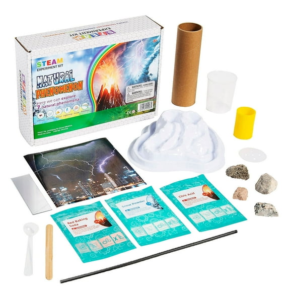 Fun Express 8 1/4" x 6 3/4" STEAM Natural Phenomenon Science Kit - 15 Pieces