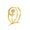 Gold, variant on Womens Ring Sun Moon Crystal Inlaid Gold Plated Fashion Jewelry Geometric Design Elegant Durable Versatile Unique