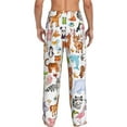 thumbnail image 3 of Junzan Men'S Pajama Pants Animal Cartoon Style Sleepwear Pants Pj Bottoms Drawstring And Pockets, 3 of 9
