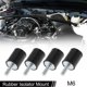 thumbnail image 2 of Ofertas Únicas 4 Pcs Soportes de Aislamiento de Vibración de Goma Metálica M6 Amortiguador 0.79"x0.98"(D*H) Negro, 2 of 7