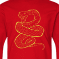 thumbnail image 4 of Inktastic Striking Snake Long Sleeve Youth T-Shirt, 4 of 5