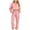 Pink, variant on CFLVAEK Two Piece Sweatsuits Women Half Zip Long Sleeve Crop Sweatshirts Drawstring Elastic Waist Sweatpants Fall Workout Outfit Sets with Pockets Black L