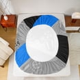 thumbnail image 4 of Erosebridal Gamer Bed Sheets Set and Gaming Bedding Set Video Game Controller Fitted Sheets 3Pcs Sheets Includes 1 Sheet & 1 Flat Sheet with 1 Pillowcase Blue Black (Twin), 4 of 5