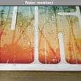 thumbnail image 6 of Ambesonne Summer Place Mats Set of 4, Surf Retro Letters Palms, Standard Size, Navy Orange, 6 of 6