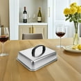 thumbnail image 4 of ELAYARD Heavy Duty Cheese Melting Dome Rectangular Basting Cover Stainless Steel 1Pack, 4 of 8