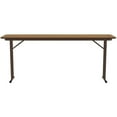 thumbnail image 3 of Correll 3/4" High Pressure Folding Seminar Table with Off-Set Leg Medium Oak, 3 of 7