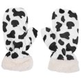 thumbnail image 1 of 1 par de guantes gruesos de invierno, guantes cálidos y cómodos, guantes adorables para vacas, 1 of 5