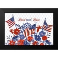 thumbnail image 2 of Zaman, Farida 24x17 Black Modern Framed Museum Art Print Titled - America the Beautiful I Love, 2 of 5
